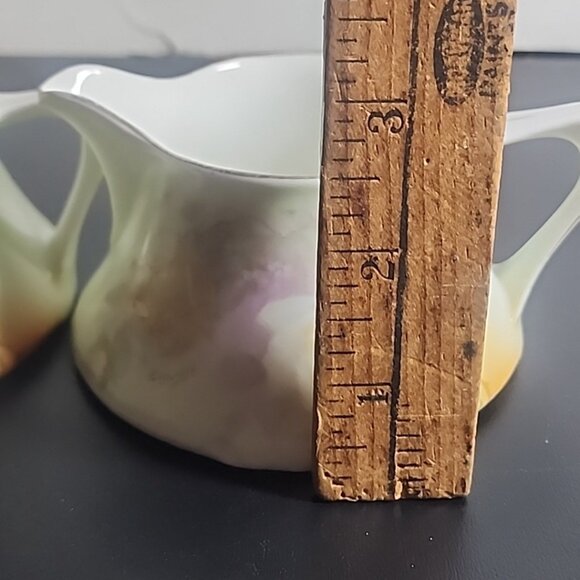 Z S & Co Bavaria Porcelain Sugar Bowl & Creamer Set Signed - Picture 8 of 14